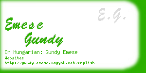 emese gundy business card